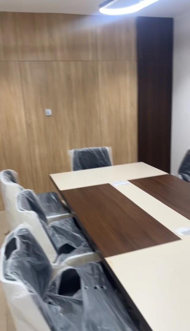 Sourced boardroom table and chairs freshly installed